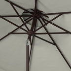 Parasol extérieur SAFAVIEH Kjerstin avec volant, 9 pieds, double toit