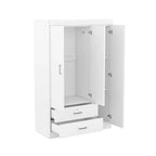 Guarda-roupa com 3 portas e 2 gavetas