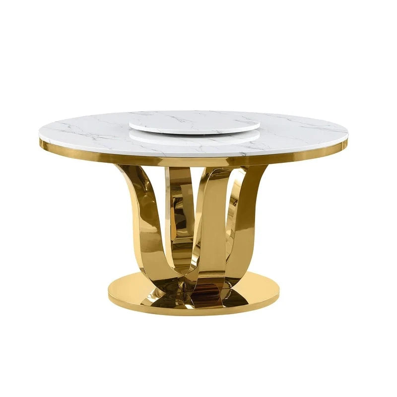 Best Quality Furniture D325-SC324-7 5-teiliges rundes Esszimmer-Set