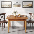 Quadratischer Esstisch, 100 cm, für 2–4 Personen, mit Beinen aus Massivholz für Wohn- und Esszimmer