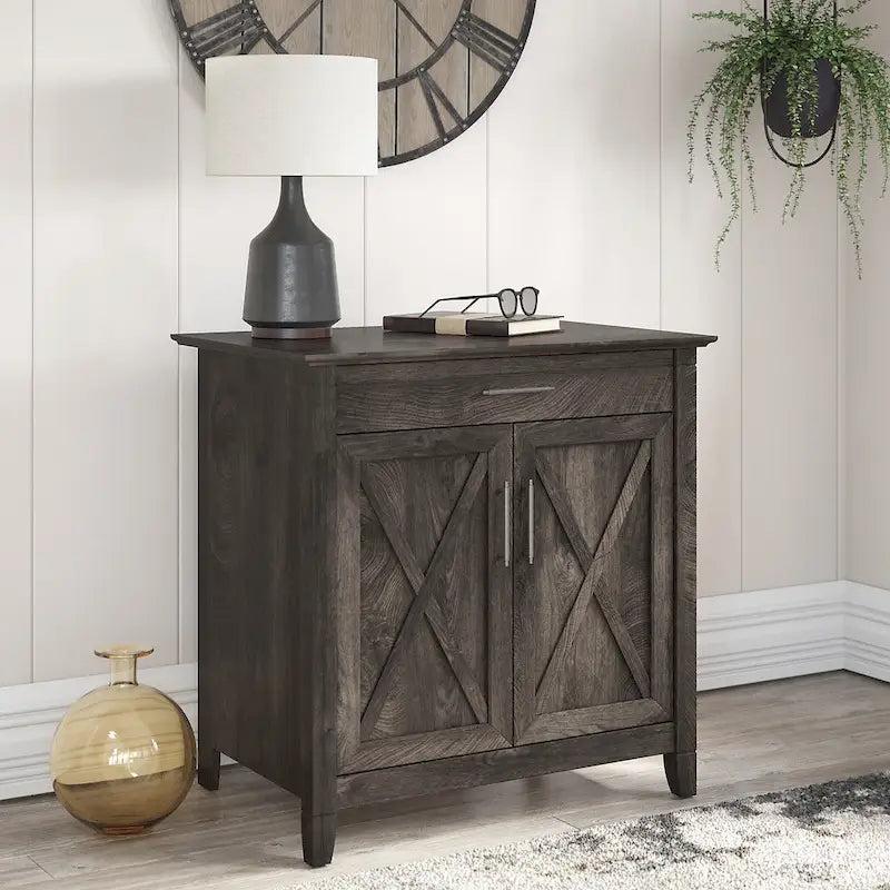 Sekretářský stůl Key West s úložnou skříňkou od Bush Furniture