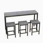 Bistrotisch-Set mit 3 Hockern