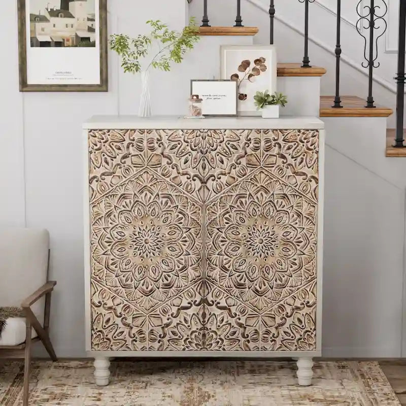 COSIEST Vintage-Sideboard und Buffet-Schrank