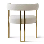 Conjunto de mesa de jantar extensível de redonda para oval com 4 cadeirões de veludo, design moderno com pé central, acomoda até 8 pessoas-Panipeachy