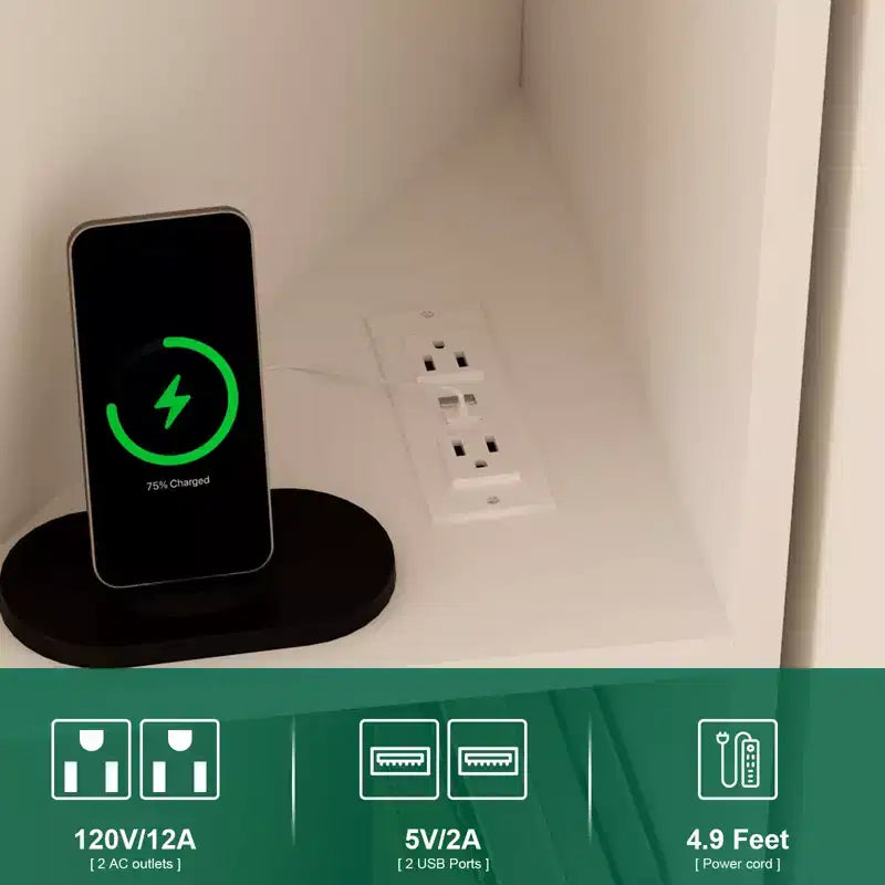Meuble TV d’angle pour téléviseurs jusqu’à 55 pouces, console multimédia de style ferme avec porte de grange, étagères ouvertes et placard de rangement, blanc