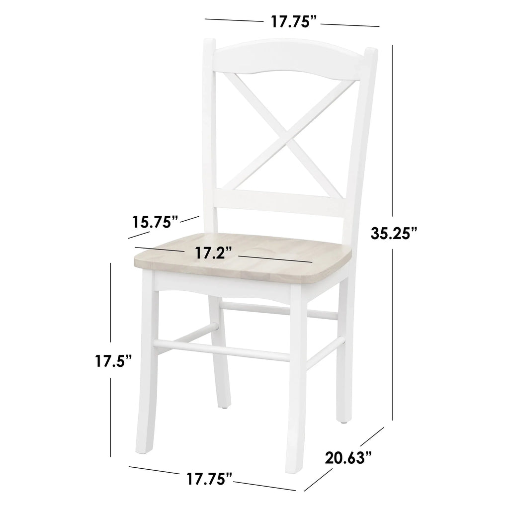 Cadeiras de jantar Simple Living Country Cottage (conjunto de 2)