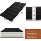 Japonská futonová matrace, skládací podložka na spaní na podlaze, tatami podložka do domácnosti, kempingová matrace