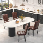 Conjunto de 2/4/6/8 cadeiras de jantar modernas, cadeiras de cozinha estofadas com almofada espessa para sala de jantar