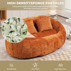 GDFStudio - Sofá descontraído Laurel em chenille para 2 pessoas, com espuma de alta densidade e conforto extra