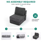 Verstellbares Cloud-Ecksofa, bequemes Cord-Ecksofa mit tiefem Sitz und hohen Kissen, einfache Montage