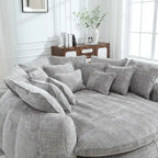 Confortável sofá-cama duplo Loaf, sofá-cama extragrande com apoios de braços