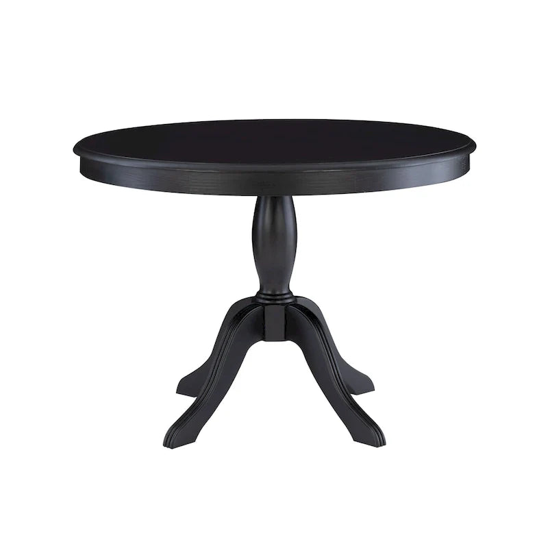 Round Solid Wood Pedestal Table