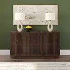 Credenza Plank+Beam Contour in legno massello con 3 ante, mobile TV da 59 pollici per il soggiorno