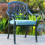 13dílná jídelní souprava Manasquan z gunmetal hliníku od Havenside Home
