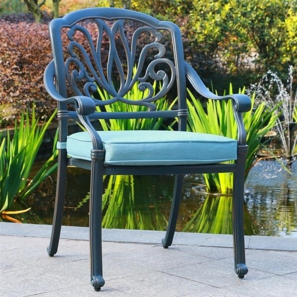 13dílná jídelní souprava Manasquan z gunmetal hliníku od Havenside Home