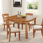 Quadratischer Esstisch, 100 cm, für 2–4 Personen, mit Beinen aus Massivholz für Wohn- und Esszimmer