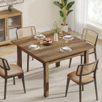 Quadratischer Esstisch, 100 cm, für 2–4 Personen, mit Beinen aus Massivholz für Wohn- und Esszimmer