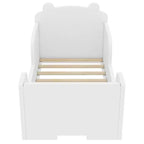 Lit au sol en forme d’ours Okak pour enfants de 3 à 6 ans, cadre de lit pour tout-petit avec barrière de sécurité, joli lit pour enfants en forme d’animal