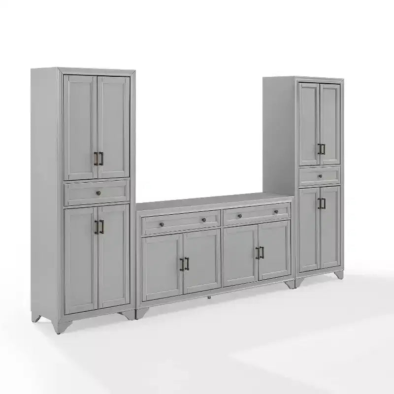 Set da 3 pezzi Tara di credenza e dispensa effetto usurato - Crosley