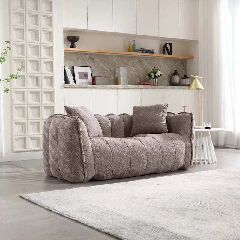 Poltrona-Divanetto Accento Moderna 65.1 in ciniglia trapuntata con schiuma ad alta resilienza