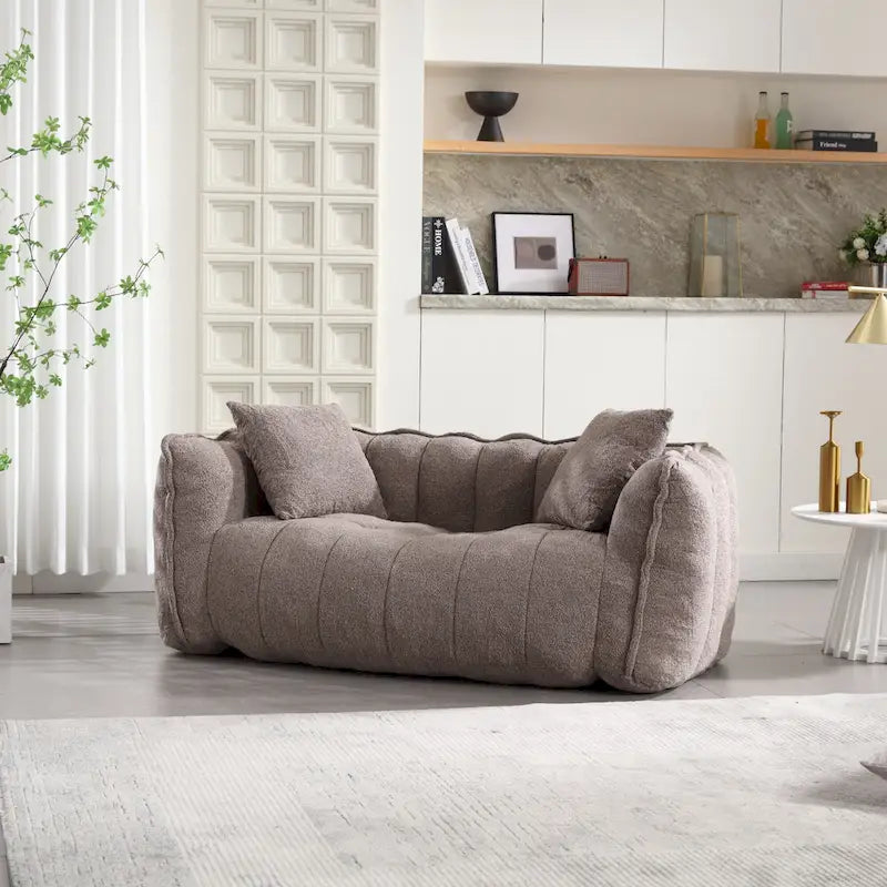Poltrona-Divanetto Accento Moderna 65.1 in ciniglia trapuntata con schiuma ad alta resilienza