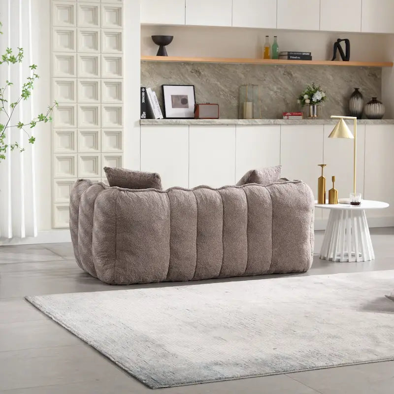 Poltrona-Divanetto Accento Moderna 65.1 in ciniglia trapuntata con schiuma ad alta resilienza