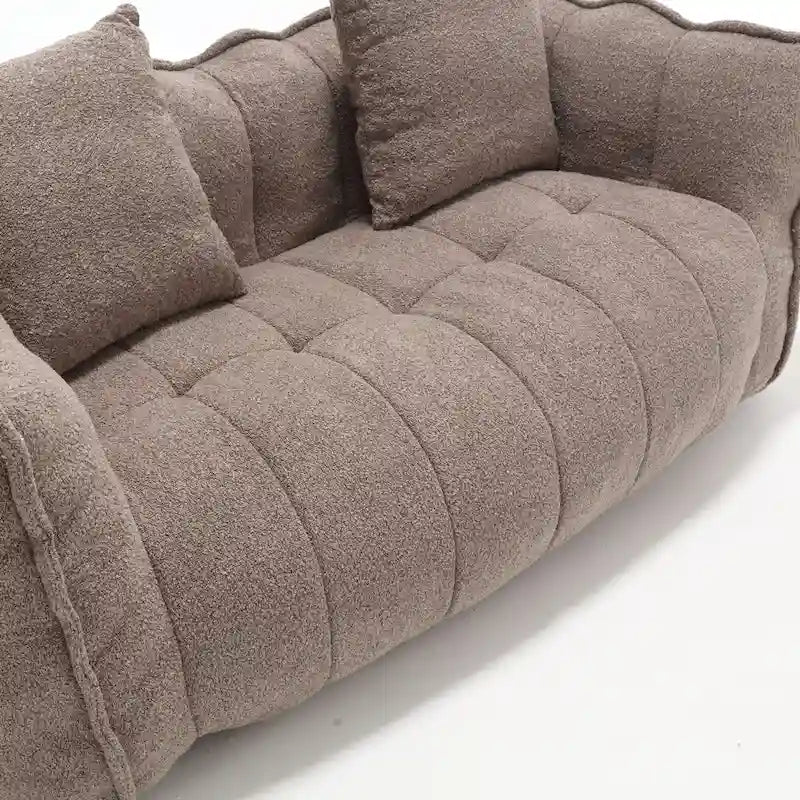 Poltrona-Divanetto Accento Moderna 65.1 in ciniglia trapuntata con schiuma ad alta resilienza