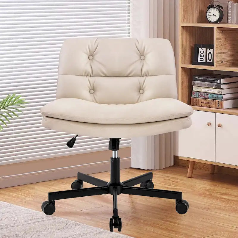 Sedia da ufficio grande con ruote, girevole a 360°