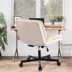 Sedia da ufficio grande con ruote, girevole a 360°