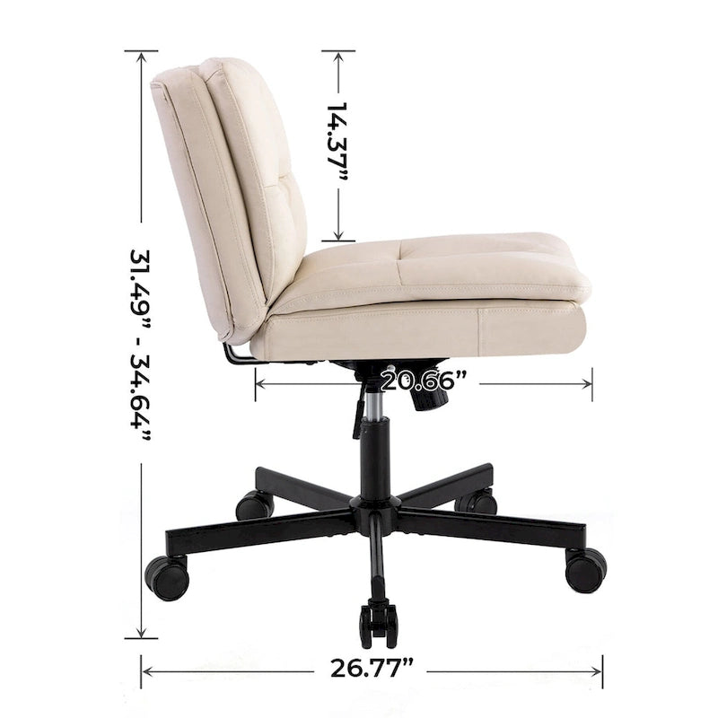 Sedia da ufficio grande con ruote, girevole a 360°