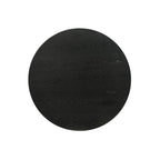 Tavolino rotondo nero da 22" con base a piedistallo