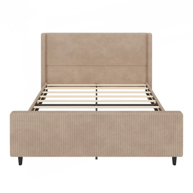 Struttura letto imbottita robusta e confortevole con elegante testiera