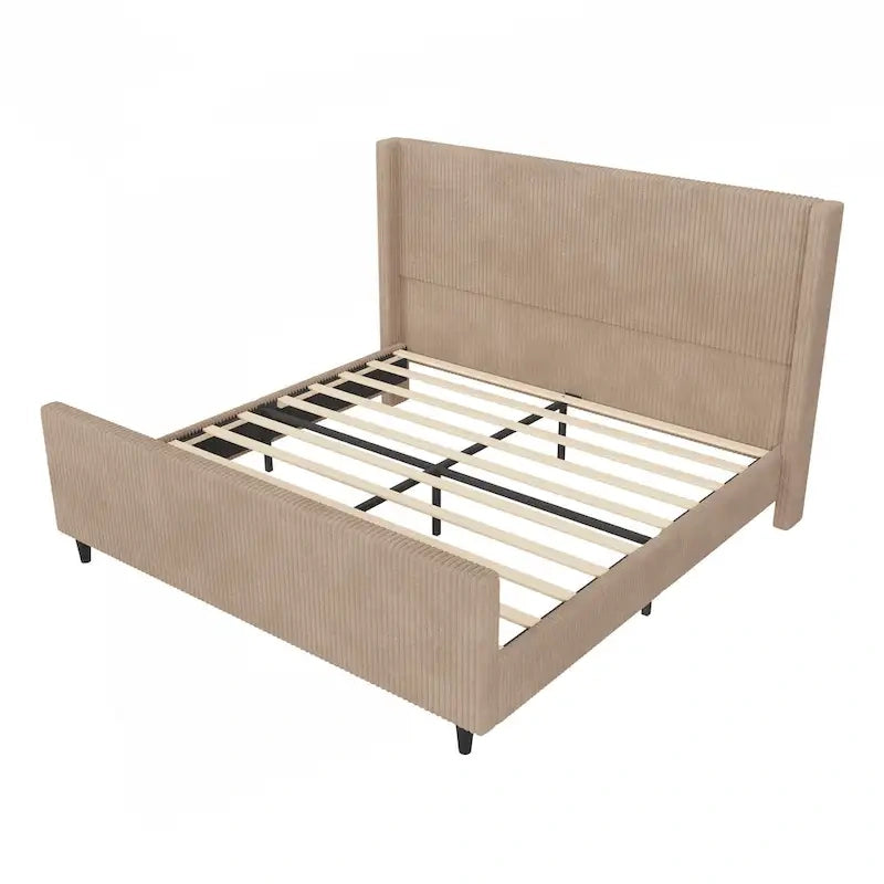 Struttura letto imbottita robusta e confortevole con elegante testiera