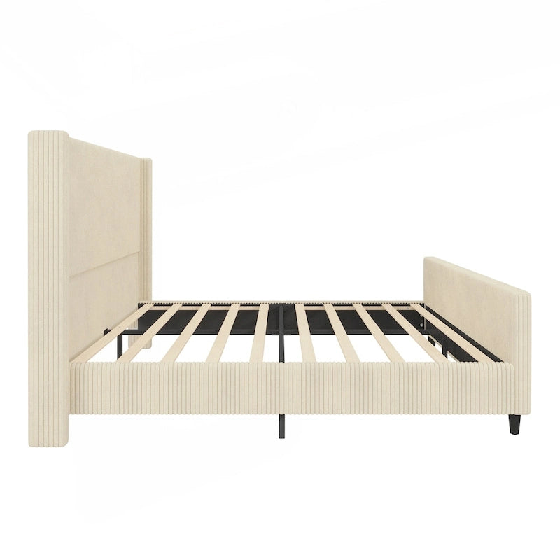 Struttura letto imbottita robusta e confortevole con elegante testiera