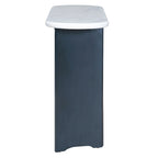 Consolle da 53,9" con piano in finto marmo e base in legno