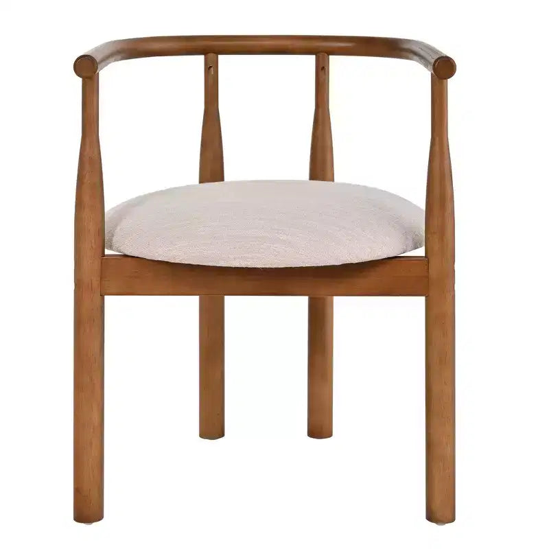 Set da pranzo ovale da 7 pezzi per 6 persone, grande tavolo da cucina familiare da 71", con 6 sedie da pranzo imbottite, noce - Christopher Knight Home