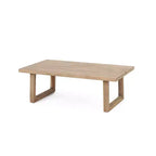 Gartenmöbel-Set aus Akazienholz, Outdoor-Sitzgruppe mit Couchtisch und weichen Polstern für Hinterhof, Veranda und Balkon, Beige – Merax