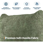 Canapé modulaire 2 places en tissu chenille, canapé nuage avec éponge haute résilience, sans accoudoirs pour petits espaces