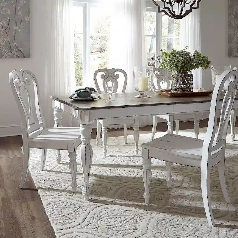 Magnolia Manor boční židle s dekorativně tvarovaným opěradlem (sada 2 kusů)