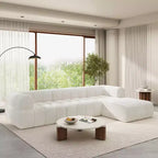 Divano componibile moderno a L Christopher Knight Home Keri 122 in schiuma ad alta densità con schienale basso