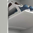 HOMCOM Schmaler Schuhschrank für den Eingangsbereich mit 3 Klappschubladen und verstellbaren Einlegeböden, Schuhregal-Organizer für 12–18 Paar Schuhe
