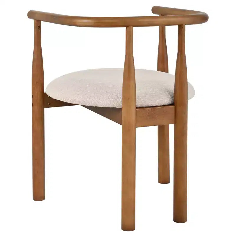 Set da pranzo ovale da 7 pezzi per 6 persone, grande tavolo da cucina familiare da 71", con 6 sedie da pranzo imbottite, noce - Christopher Knight Home