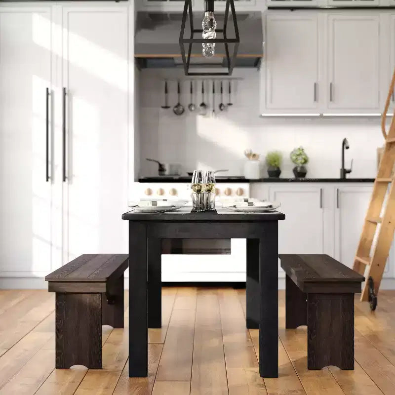 Prostokątny stół do jadalni Flash Furniture 46 x 30 z litej sosny