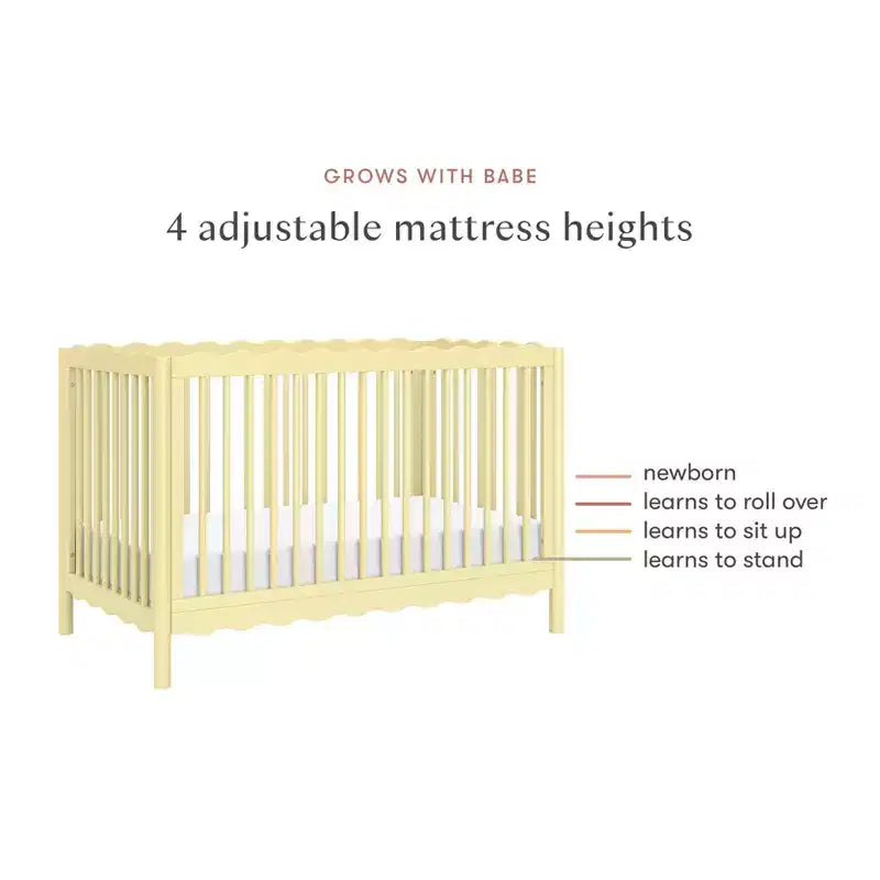 Babyletto Swell 4-in-1 umbaubares Kinderbett mit Umbausatz zum Kleinkinderbett
