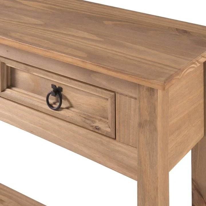 Holzkonsolentisch für den Flur mit 3 Schubladen Corona | Furniture Dash – N/A