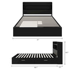 Hunter Platform Bed with Headboard