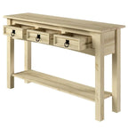 Holzkonsolentisch für den Flur mit 3 Schubladen Corona | Furniture Dash – N/A