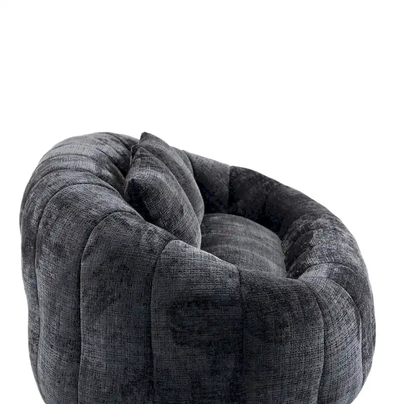 GDFStudio - Sofá descontraído Laurel em chenille para 2 pessoas, com espuma de alta densidade e conforto extra