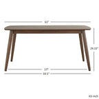 Conjunto de jantar norueguês dinamarquês em carvalho afunilado da iNSPIRE Q Modern