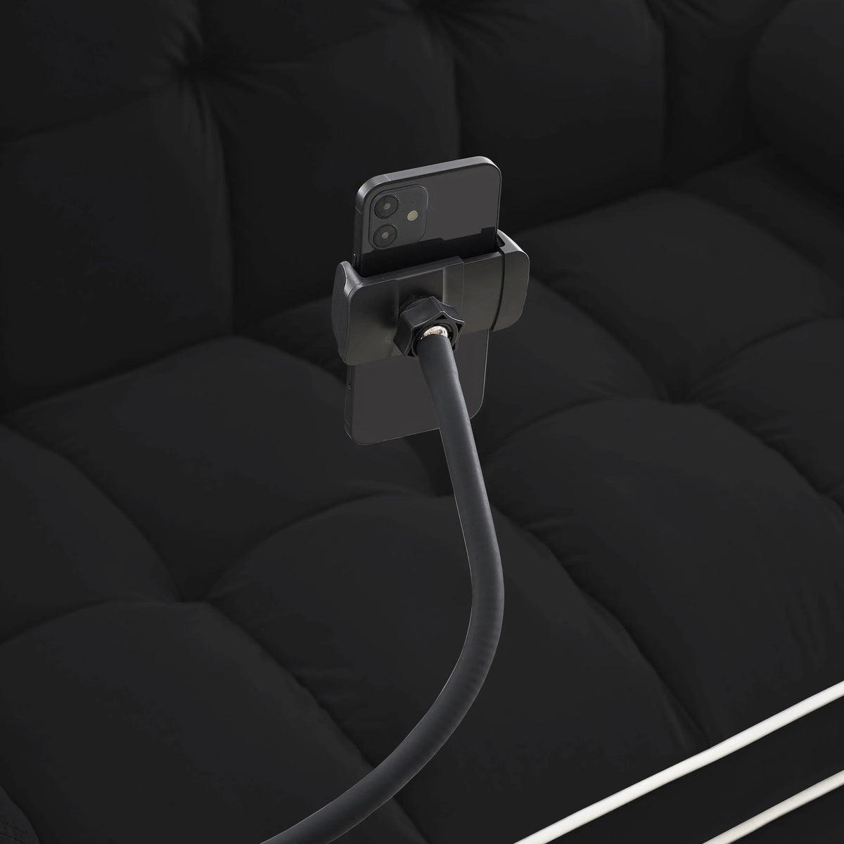 Sofá-Cama Convertível de Veludo para 2 Pessoas, com 55', Cama Extensível, Encosto Reclinável Ajustável, Bolsos Laterais e Suporte para Telemóvel